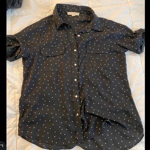 Vici collection short sleeved button down; never worn